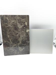 Quality Stone Grain ACP Partition Sheet Boards 3mm Thick High Gloss Anodized Coating wholesale