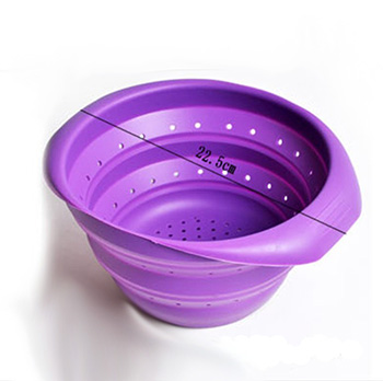 Silicone manufacturer Silicone Kitchen ware Foldaway silicone steamer SK-005