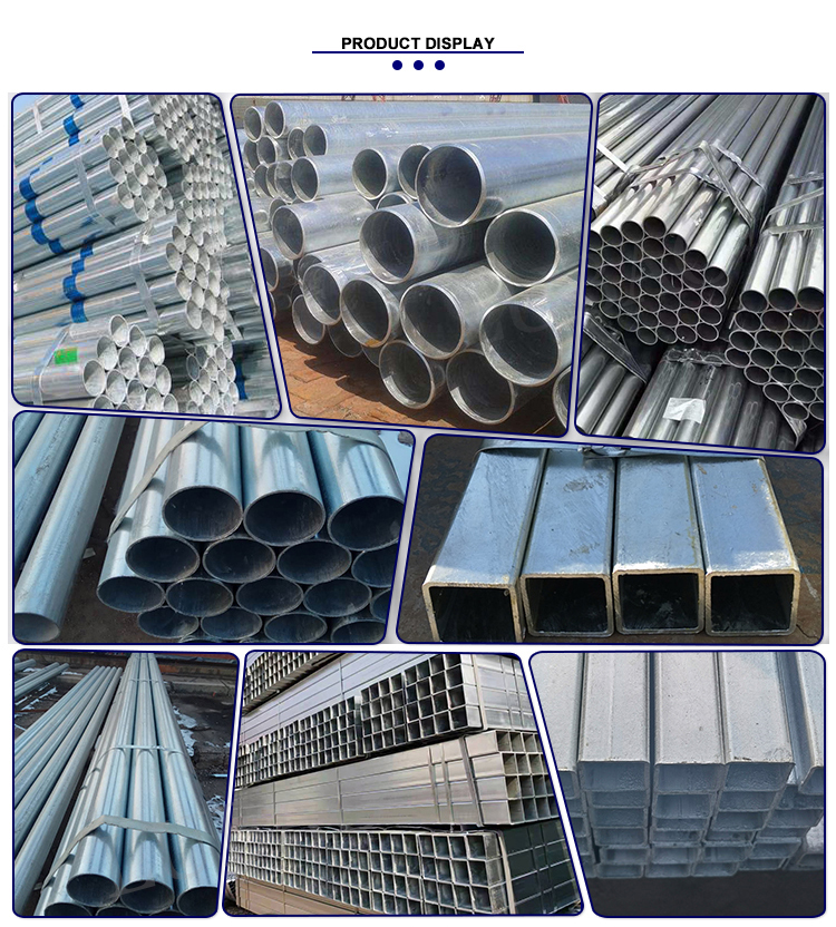 galvanized pipe per foot customized galvanized seamless steel pipe tube round Special Pipe EMT Pipe Invoicing by actual weigh