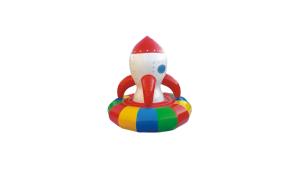 Quality Inflatable Indoor Playground Games Electric Spin Rocket For Kids wholesale