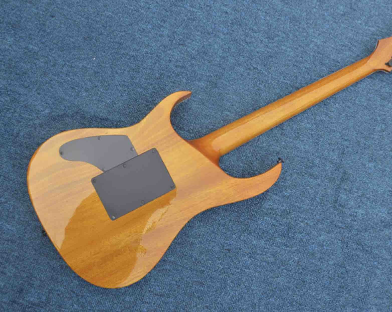 Factory Custom Green electric guitar body black hardware mahogany body neck rosewood back side fingerboard