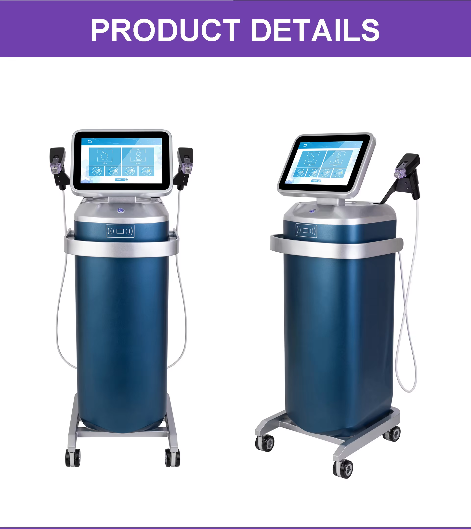 300W Skin Care Machine Standing Fractional RF Microneedle Machine 4MHz