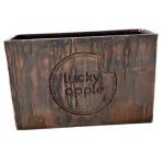 Outdoor garden metal square flower pot in big size