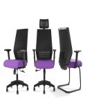 Black and Purple new style best home office chair & meeting room