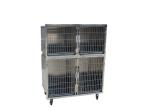 Four Cages Stainless Steel Pet Cages 1220 * 690 * 1560mm For Pet Boarding
