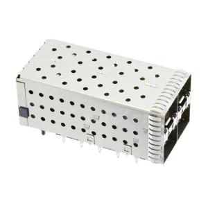Quality 1-2007637-6 SFP+ Cage Assembly With Integrated Connector 2x2 Port Included Lightpipe 16 Gb/s wholesale