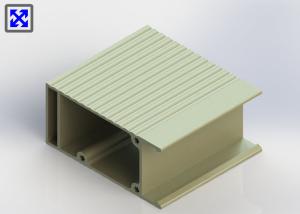 Quality Champagne Colour Painted Industrial Aluminum Profile Square Shape Customized wholesale
