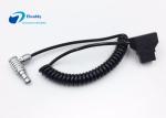 DJI Wireless Follow Focus Motor Power Supply Spring Cable , D-tap Male to LEMO 6