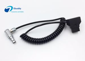 Quality DJI Wireless Follow Focus Motor Power Supply Spring Cable , D-tap Male to LEMO 6 Pin Male wholesale