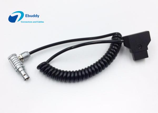DJI Wireless Follow Focus Motor Power Supply Spring Cable , D-tap Male to LEMO 6