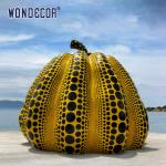 Large outdoor metal art craft abstract pumpkin bronze sculpture