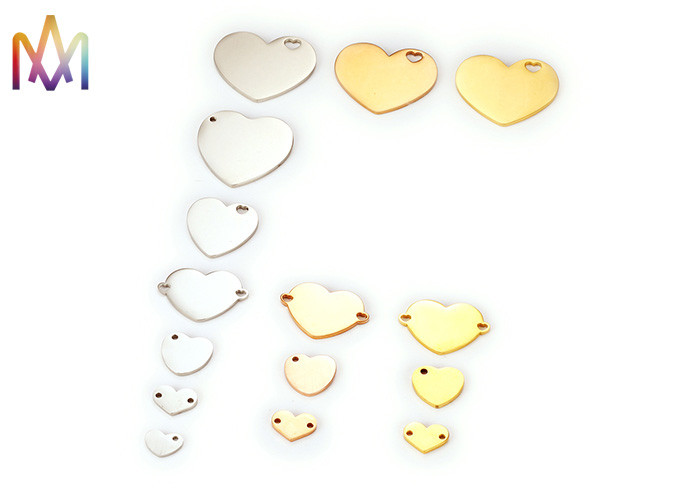 SS304 Engraved Heart Charm