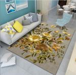 Beautiful Flowers Lotus Chrysanthemum Living Room Floor Carpet With Special
