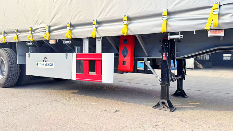 Curtain Side Trailer Curtainsider Dry Van Box Trailer Sliding Curtain Tarpaulin Semi Trailer