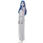 White Long Show Dress Costume Halloween Cosplay Ghost Bridal Party Attire for