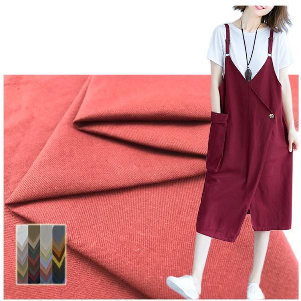 Cheap Multicoloured Canvas  Twill  Woven Fabric 185gsm Cotton Weave Fabric for sale
