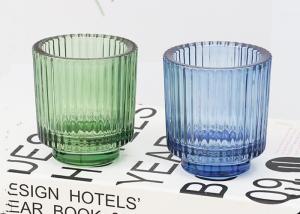 Quality Purple Blue Empty Customized Services Candle Glass Jar for Candles wholesale