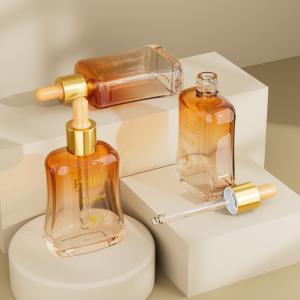 Quality 50ml Essence Oil Serum Bottle In Skincare Packaging With Silk Screen Printing wholesale