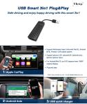 Unichip 3in1 USB Wireless Carplay For Android Multimedia Systems