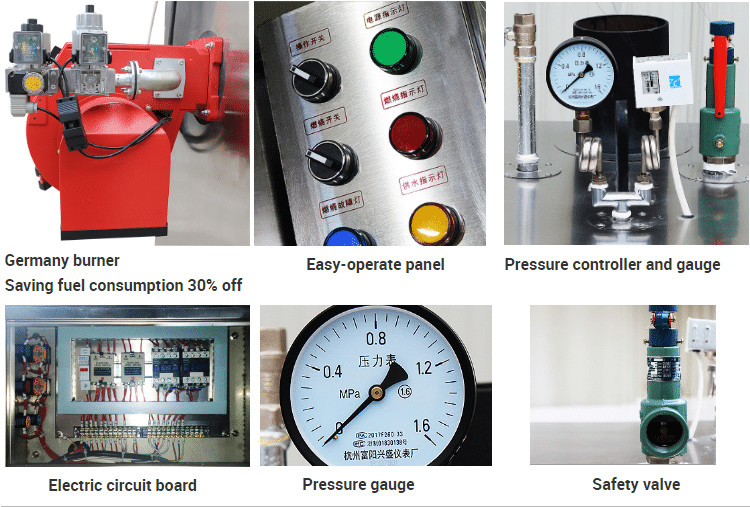 Automatic Diesel Steam Boiler Stainless Steel 304 Oil Fired Residential Boilers