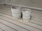 Waterproof And Fireproof Fiber Clay Planter Round Shape