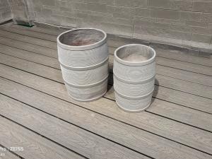 Quality Waterproof And Fireproof Fiber Clay Planter Round Shape wholesale
