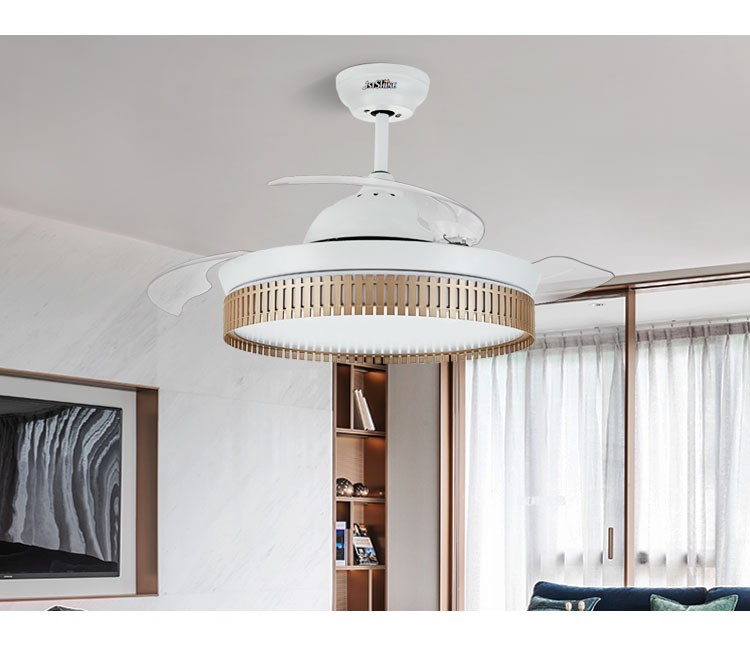 16. No Noise OEM Decorative Lighting Ceiling Fan with Dimmable Function and 3 Blades