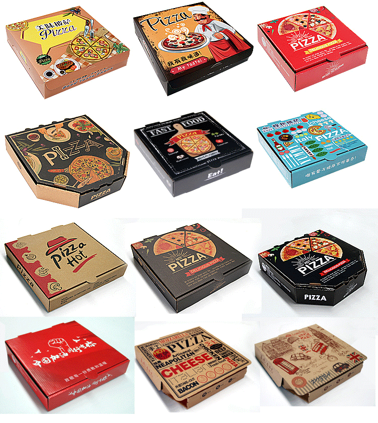 Personalised Dough Pizza Boxes Takeaway Small Pink 3 6 7 8 9 10 11 12 Inch Corrugated Paper