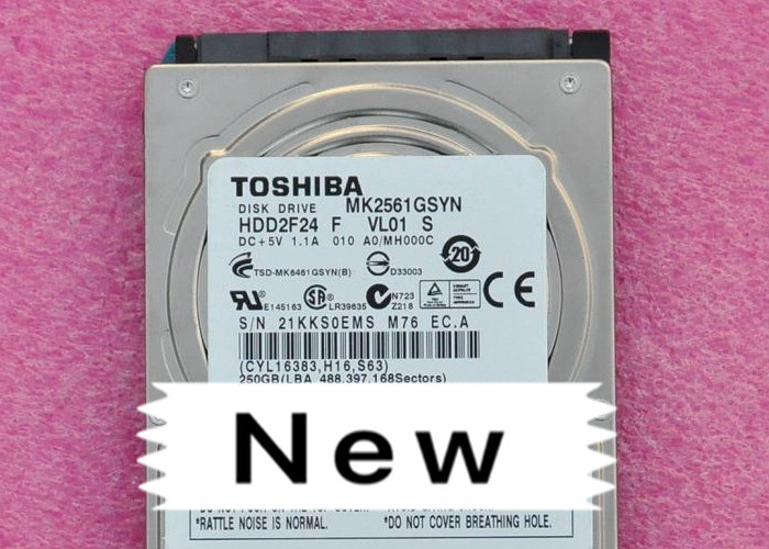 MK2561GSYN HDD2F24 Toshiba Hard Disk 250G Serial Port Number G002872A