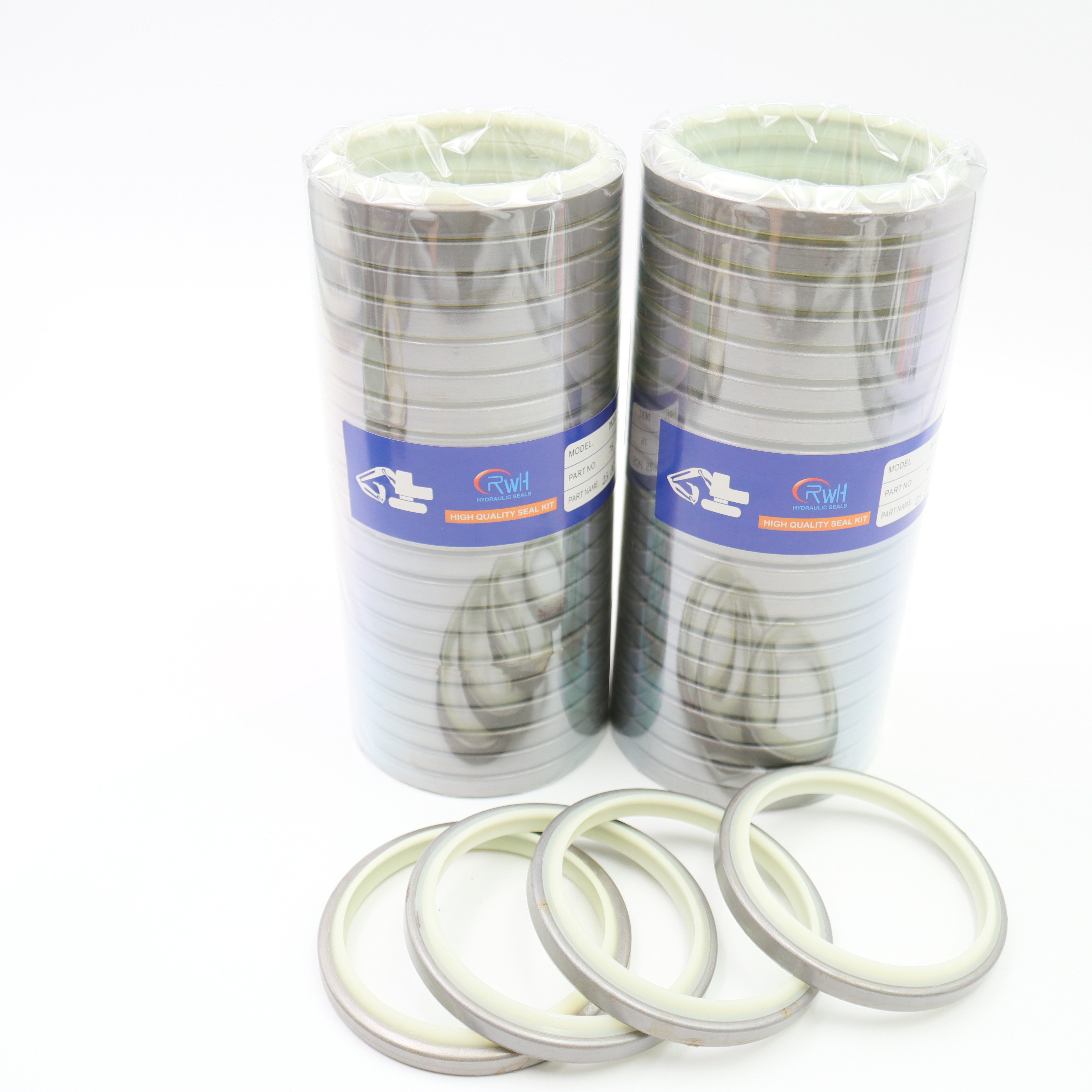 Excavator Hydraulic Cylinder Dust Seal Dkbi Iron Pu White Color