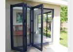 Interior Bifold Design Frameless Glass Folding Door For Living Room