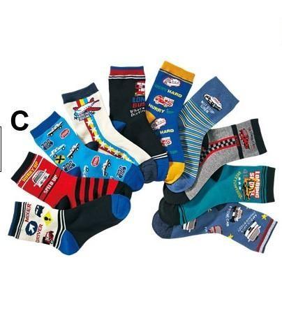 Lovely japan cartoon design anti-bacteria cotton socks for boys