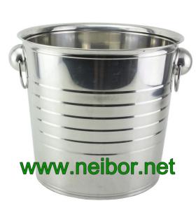 Quality stainless steel ice bucket 11Lires metal beer tub beer cooler wholesale