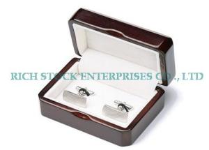 Quality wooden cufflink box wholesale
