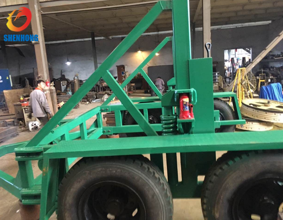 Cable Transportation Tools 8 Ton Cable Carriage Vehicle Cable Drum Trailer Reel Trailer