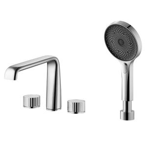 Quality Brass Bathtub Shower Mixer , Hot Cold Water Bathtub Hand Shower wholesale