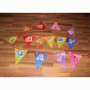 Quality Happy Birthday Triangle Flag Bunting &quot;Happy Birthday&quot; wholesale