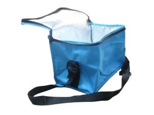 Quality 600D Blue Oxford Thermal Insulated Bags With Aluminum Foil, Black Zipper，Cooler bag wholesale