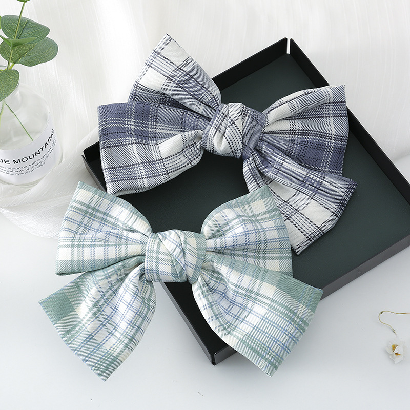 Jk Fabric Big Bow Hairpin Korea Ins Net Red Headdress Japanese Girl Super Fairy Head Hairpin Hair Accessory