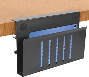 Quality Clamp Mount Under Hanging Desk Organizer for Laptop Stand Tablet iPad books Holder wholesale