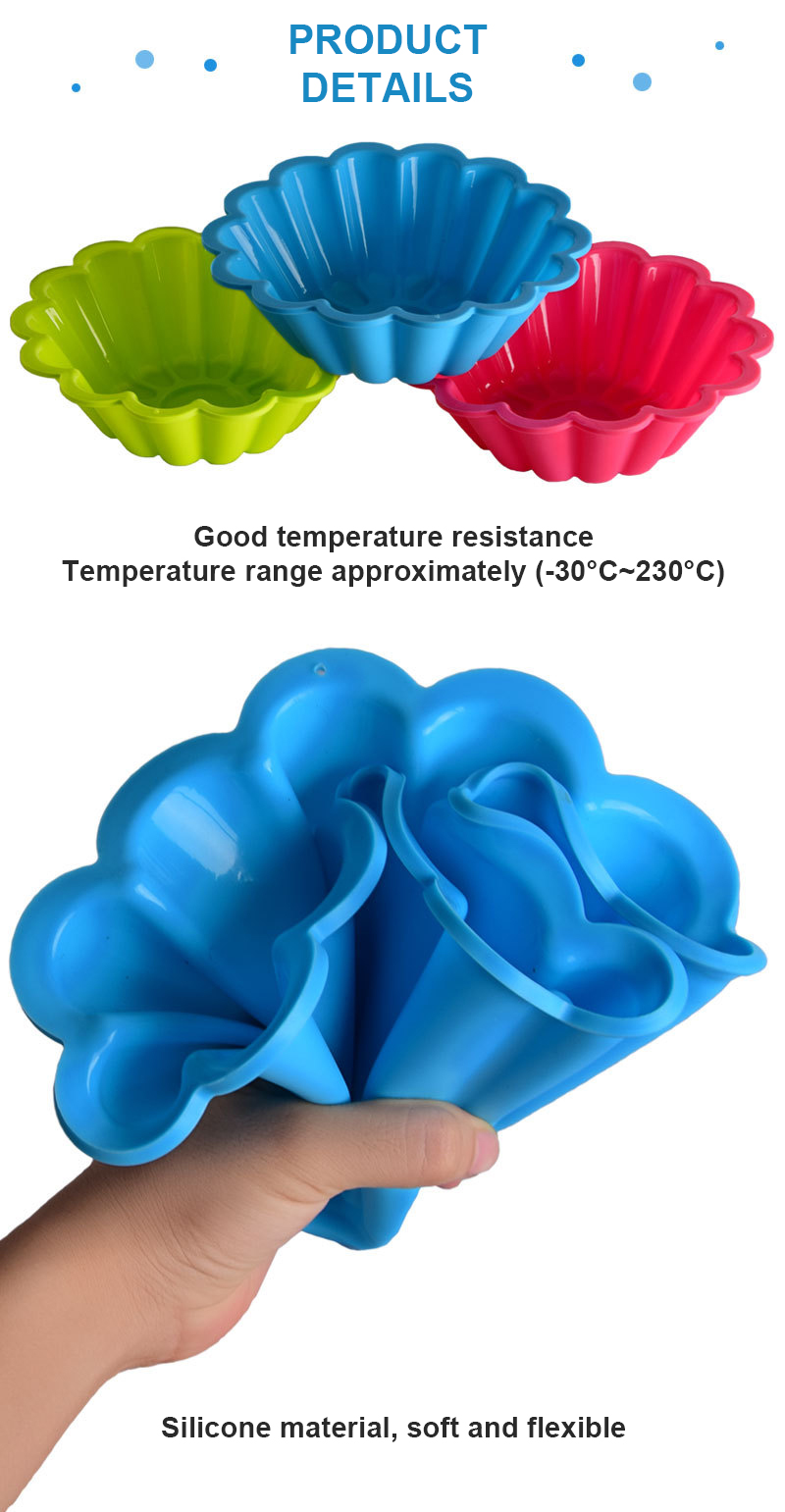 116g Flower Shape Silicone Baking Pan