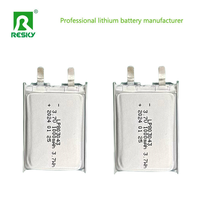 Rechargeable Lithium Polymer Batteries Lipo Battery Cell 803040 3.7V 1000mAh