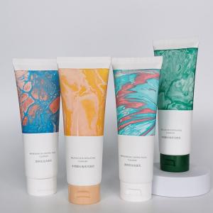 Quality 100ml Green Squeeze Tube Offset Printing Cosmetic Container with Screw Flip TOP Recycled Bioplastic Tube wholesale