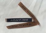 Classic Durable Embossed Leather Patches , Fake / Genuine Leather Label