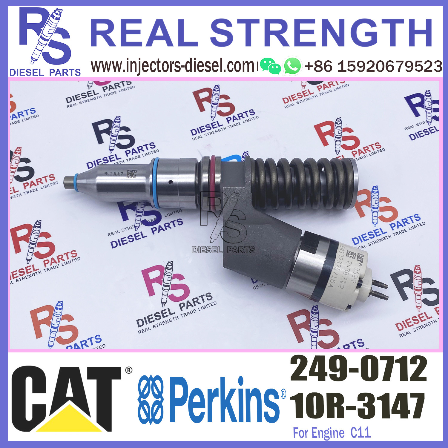 Diesel Engine Parts 249-0712 C13 C11 Fuel Injector 249-0712 for Excavator