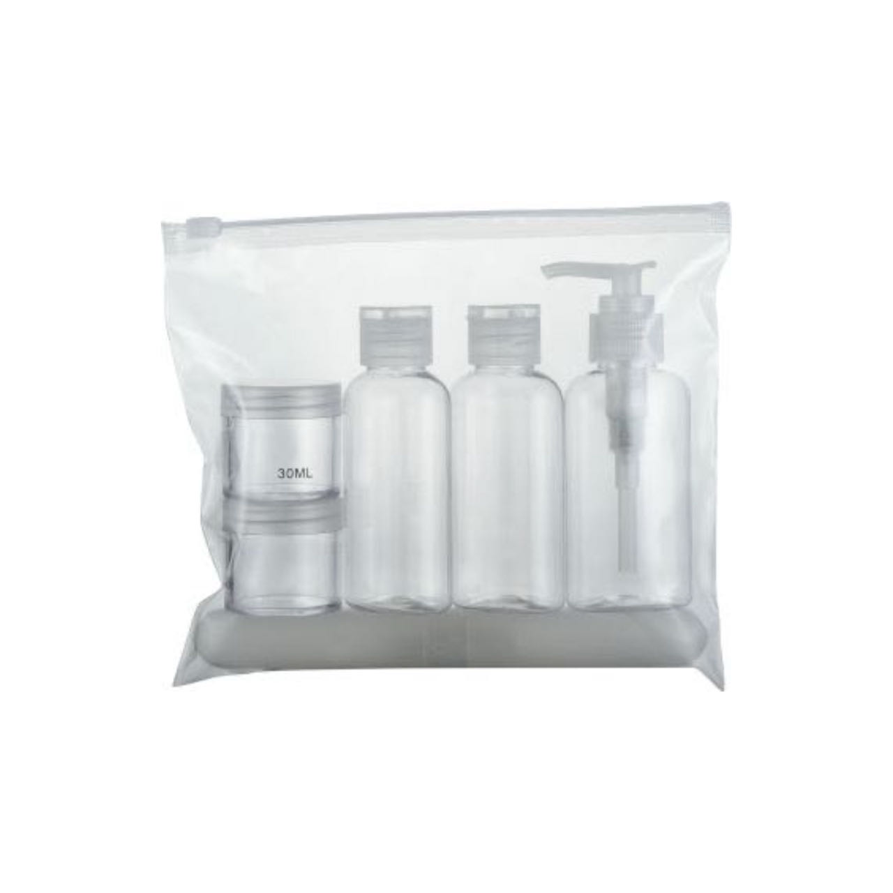 Screen Printing PET Bottle and PP Cap PS Jar for 2024 Arrivals Personal Care Travel Set