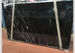 selected popular black marble nero marquina marble slab 20mm thick