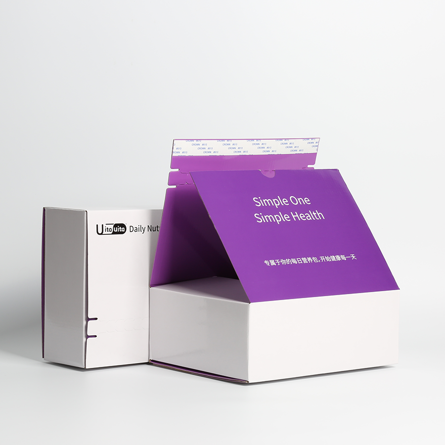 Corrugated Mailer Box Easy to Open and Close Eco-friendly Boxes with Zipper Design