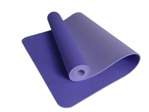 Quality purple colour TPE yoga mat, anti-slip waterproof yoga mat wholesale