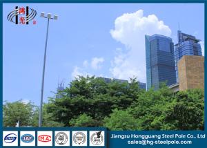 Quality Overlap Galvanized High Mast Light Pole , Roadway LED Light Poles wholesale